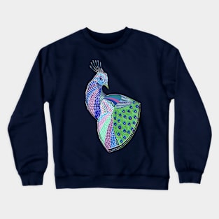 Metallic Peacock Crewneck Sweatshirt